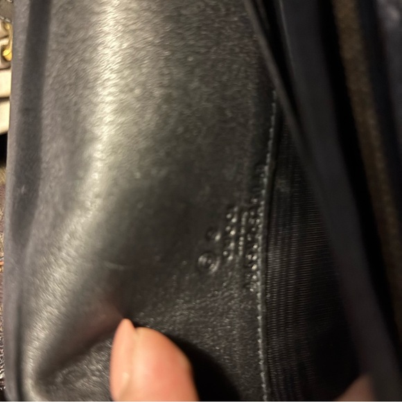 Authentic Gucci Embossed Black wallet on a chain. - Picture 6 of 6